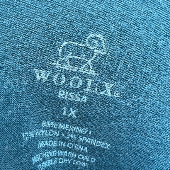 WoolX Rissa A-Line Long Sleeve Dress 1X - Picture 9 of 12